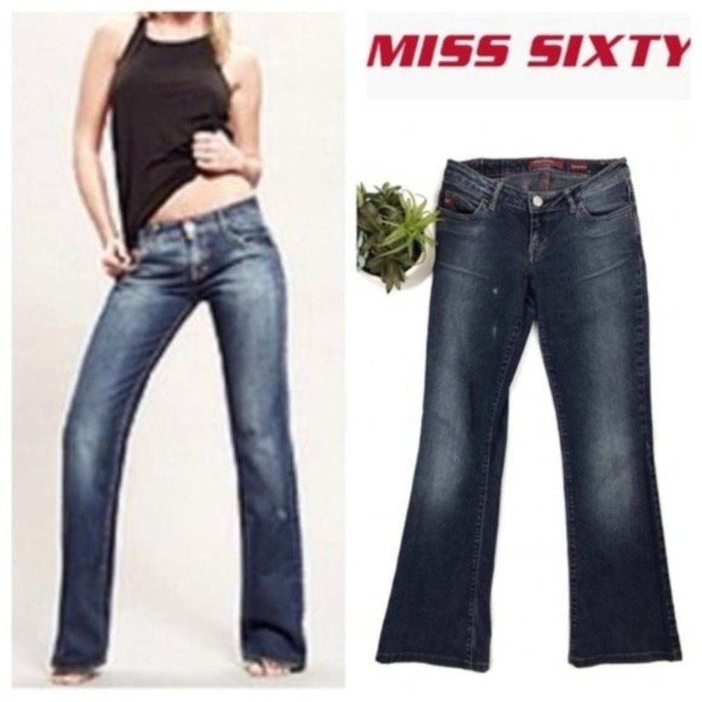 Miss Sixty Women's Boot Cut Jeans - Dark Blue Wash
